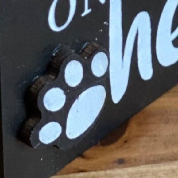 CATS LEAVE PAW PRINTS ON YOUR HEART cat decoration cat lover gift Valentines Day - Picture 4 of 5